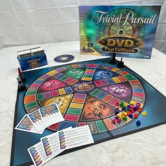 Trivial Pursuit DVD Pop Culture Board Game 2003 Parker Brothers 100% Complete - Picture 1 of 4